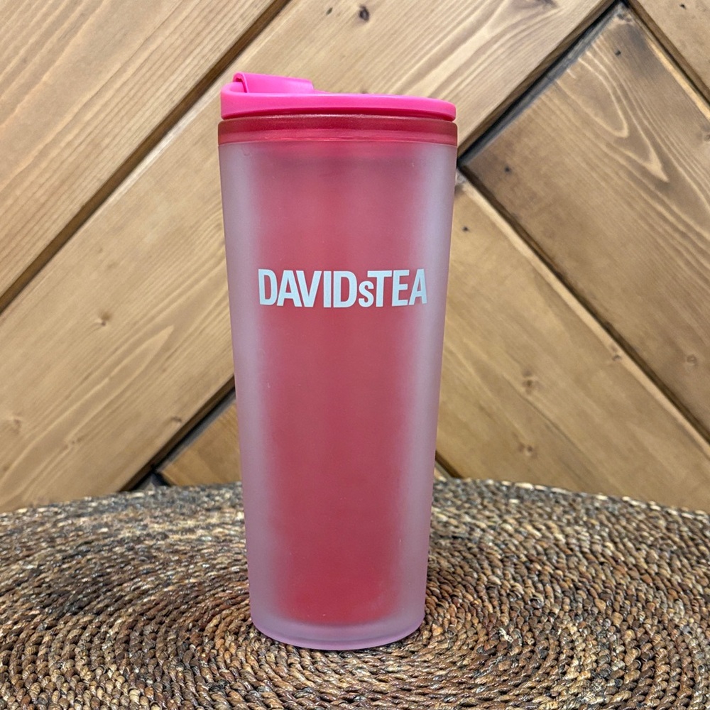DAVIDsTEA Frosted Pink Iced Tea Tumbler 473ml